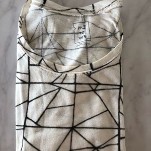 Geometrical white shirt